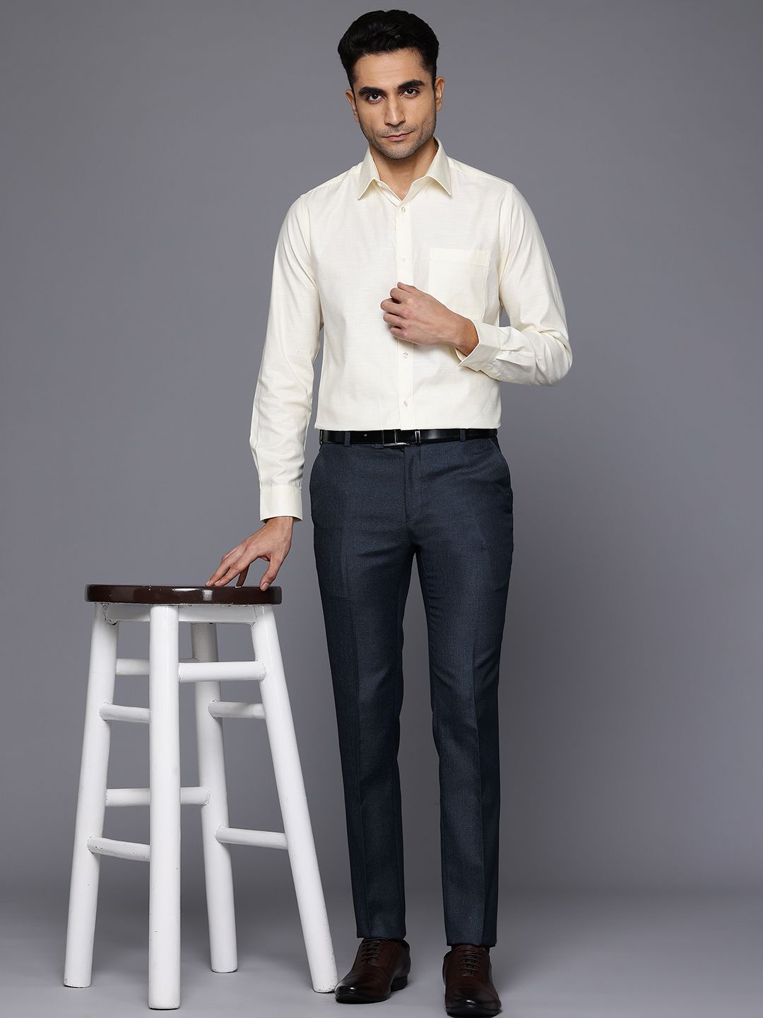 Raymond Men Slim Fit Formal Trousers
