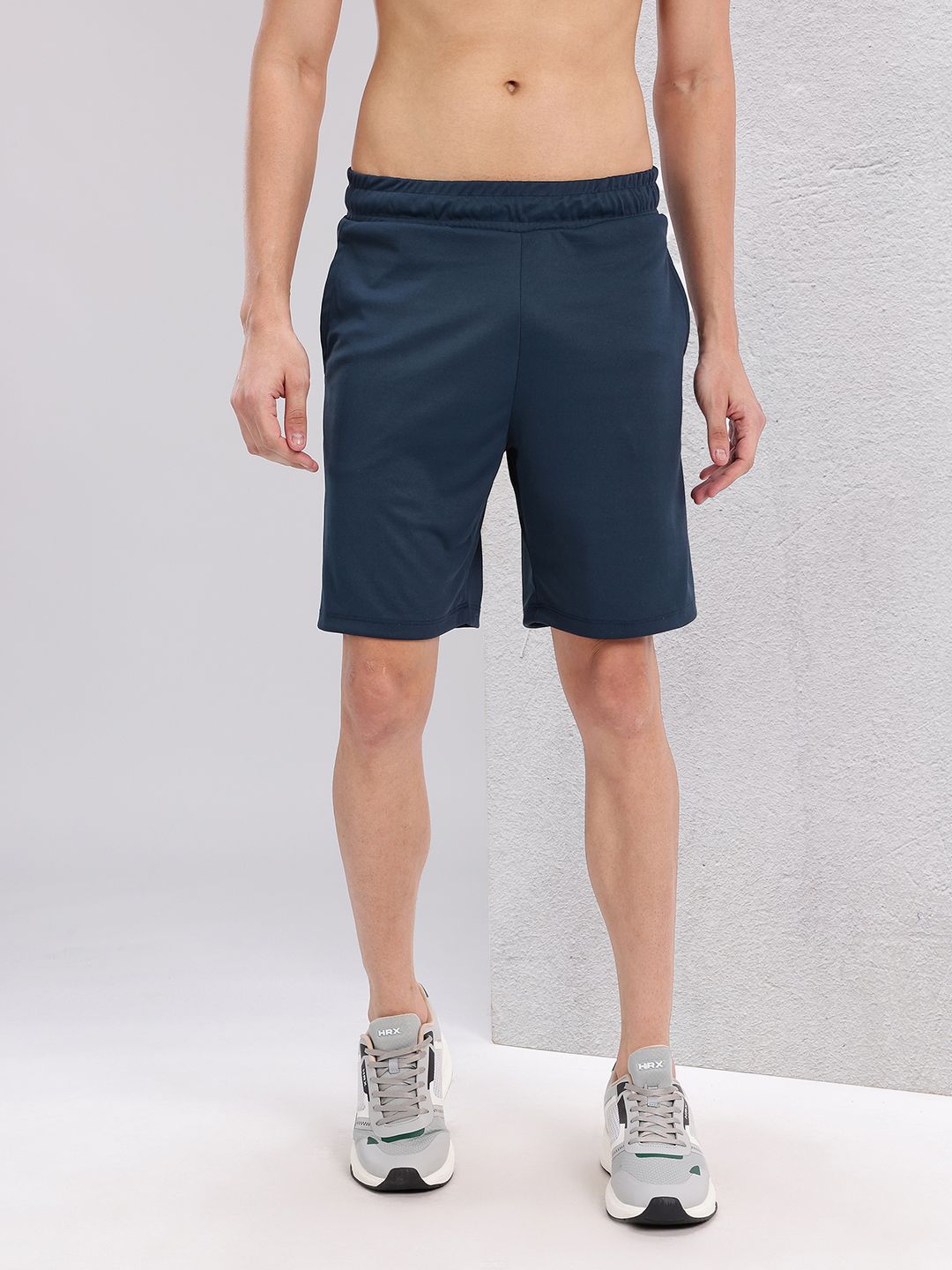 HRX by Hrithik Roshan Men Brand Logo Printed Mid-Rise Training Shorts
