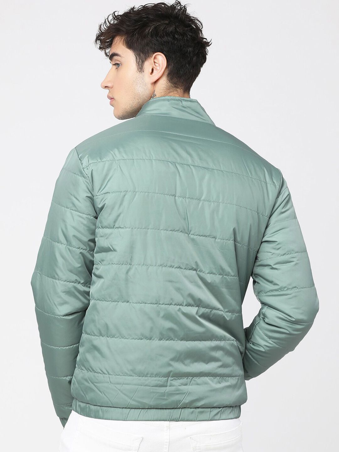 HIGHLANDER Men Green Puffer Jacket