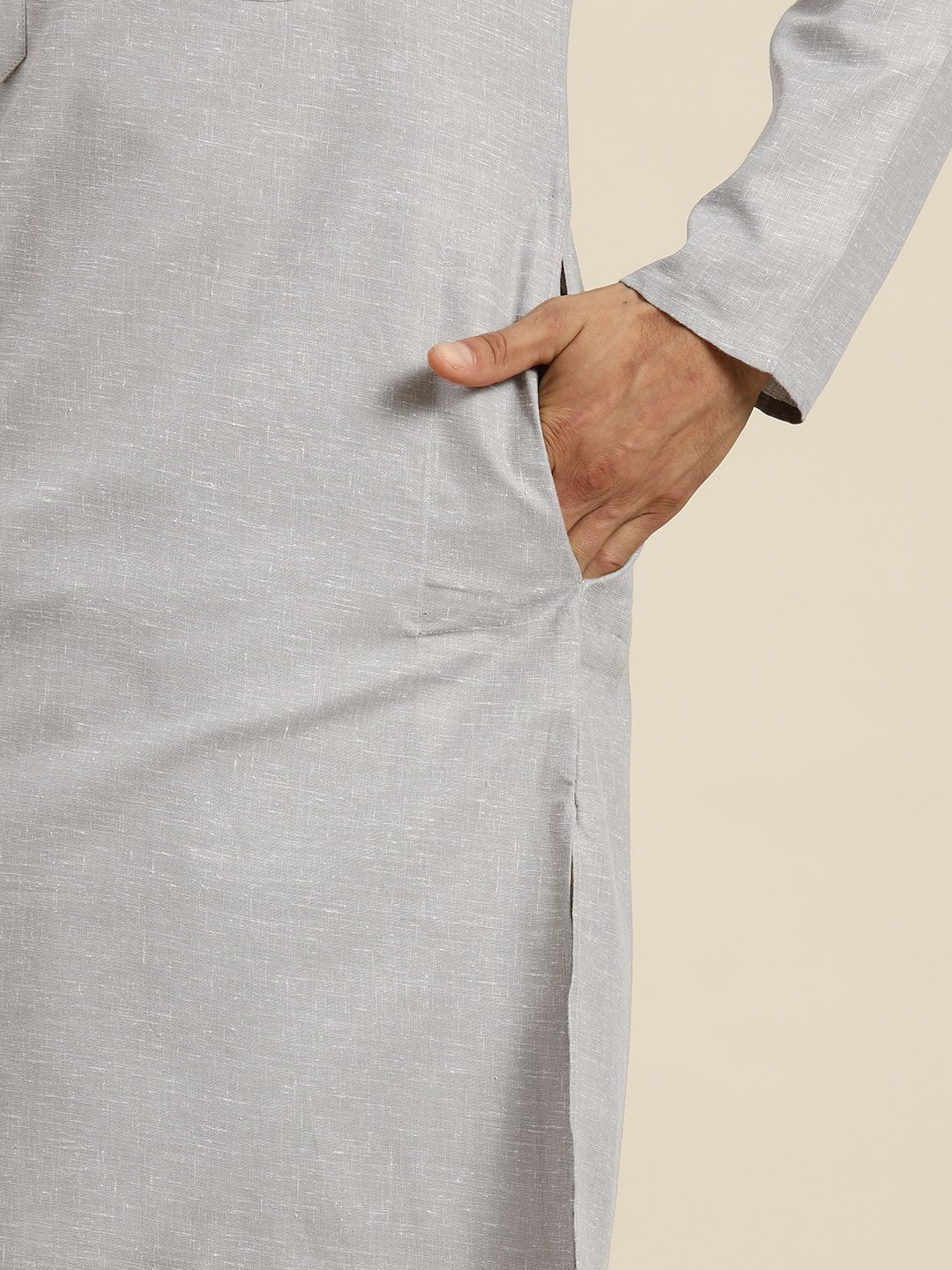 SOJANYA Kurta Lurus Kolar Mandarin Pejal