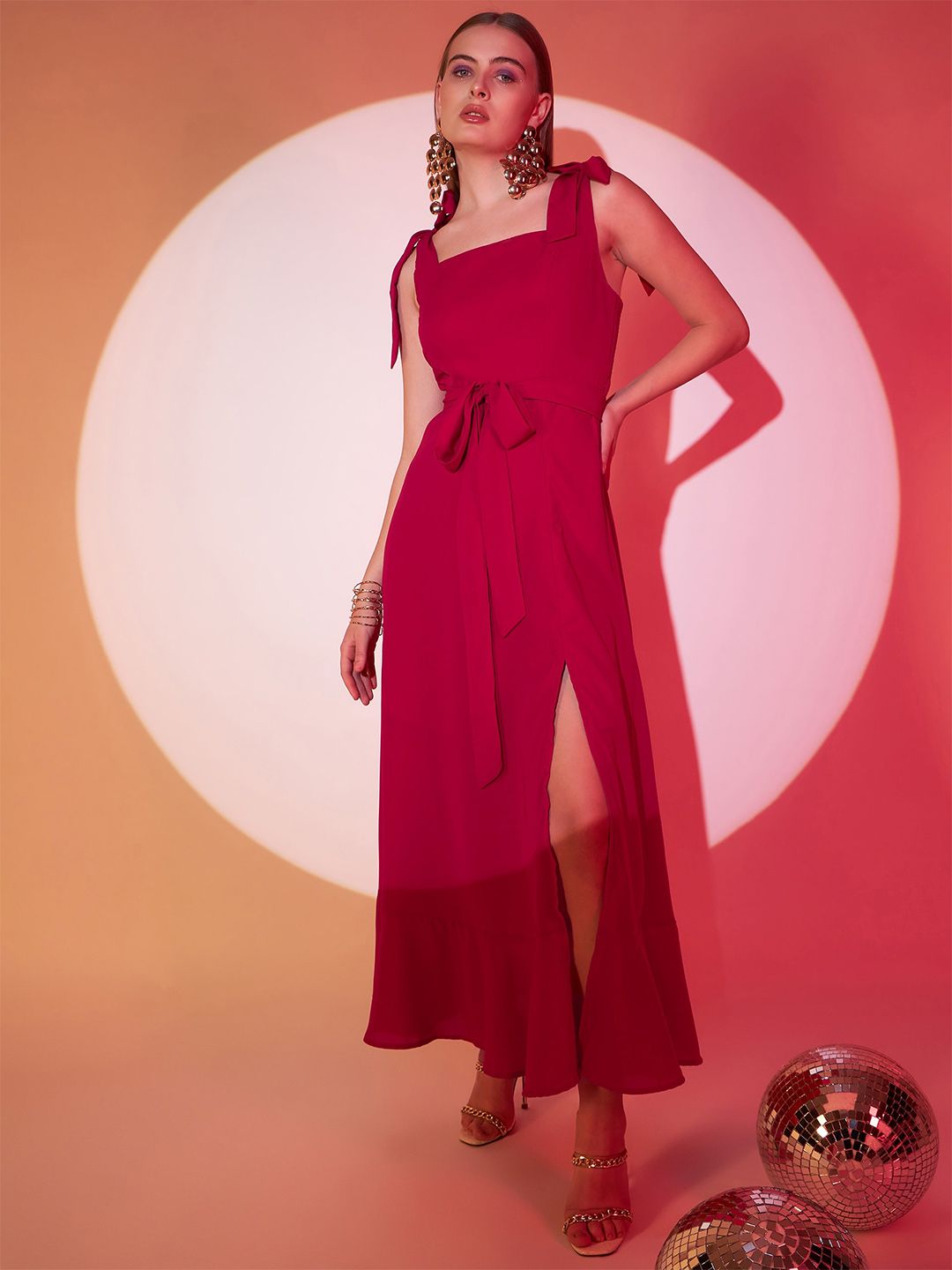 Berrylush Flared Maxi Dress