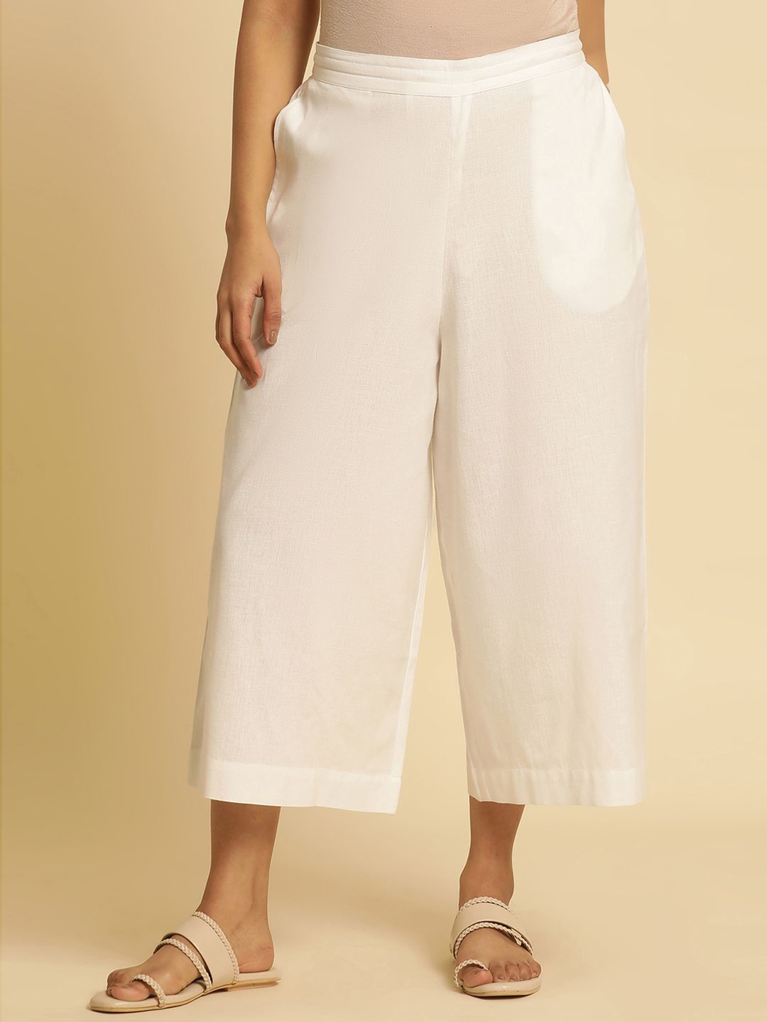 W Women Straight Fit Culottes Trousers