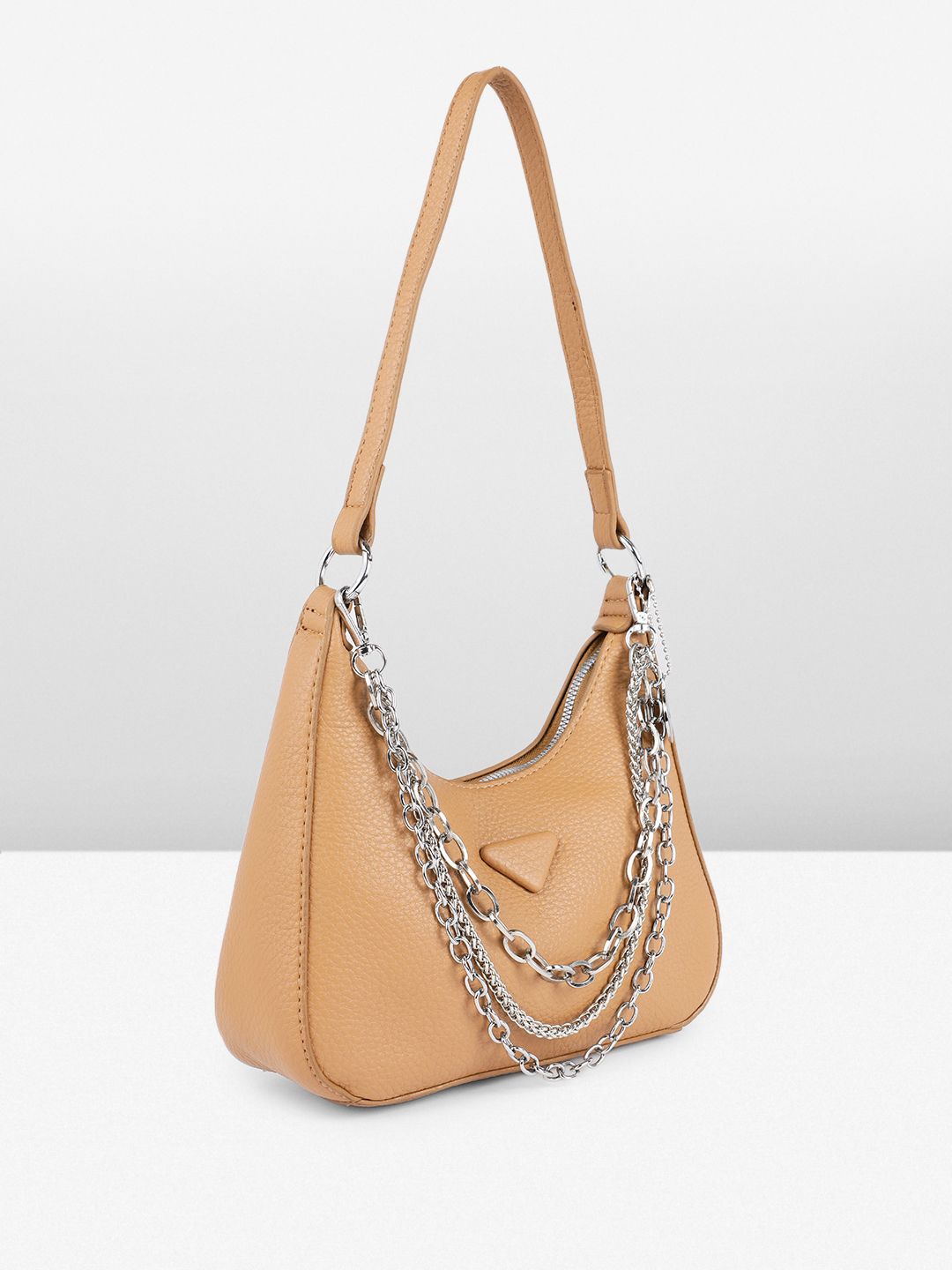 DressBerry Textured Hobo Bag with Stylised Handles