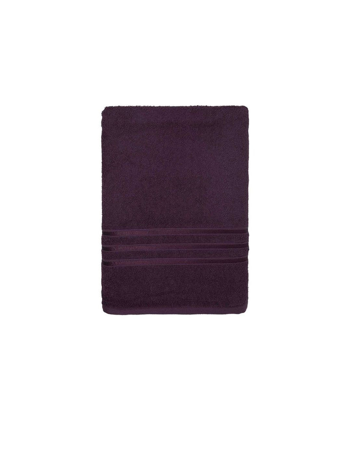 MYTRIDENT Purple 400 GSM Pure Cotton Bath Towel