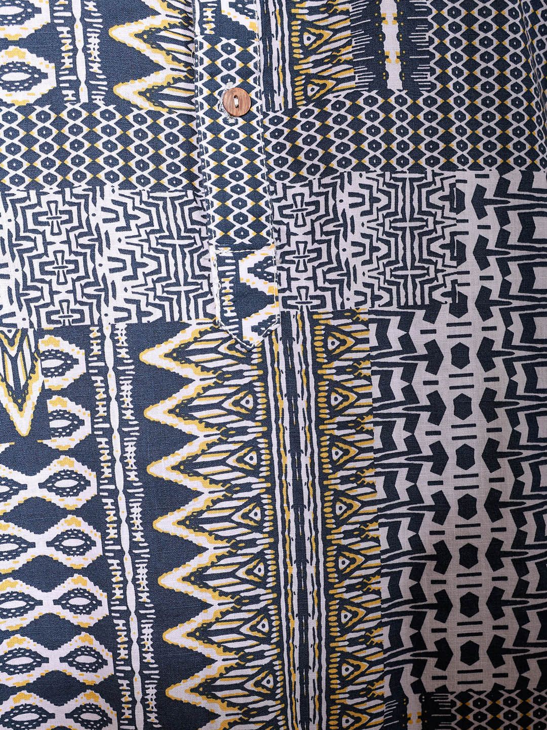 The Indian Garage Co Men Slim Fit Indie Printed Resortwear Shirt
