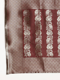 Anouk Zari Woven Design Kurta with Trousers & Dupatta