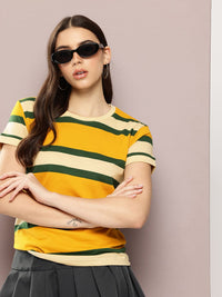 Dillinger Womens Lengan Pendek Benang Benang Biasa Dyed Tshirt