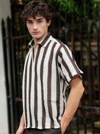 Eszett Men Classic Striped Casual Shirt