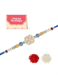 Rakhi Benang Manik Voylla Elegant Dengan Roli Chawal