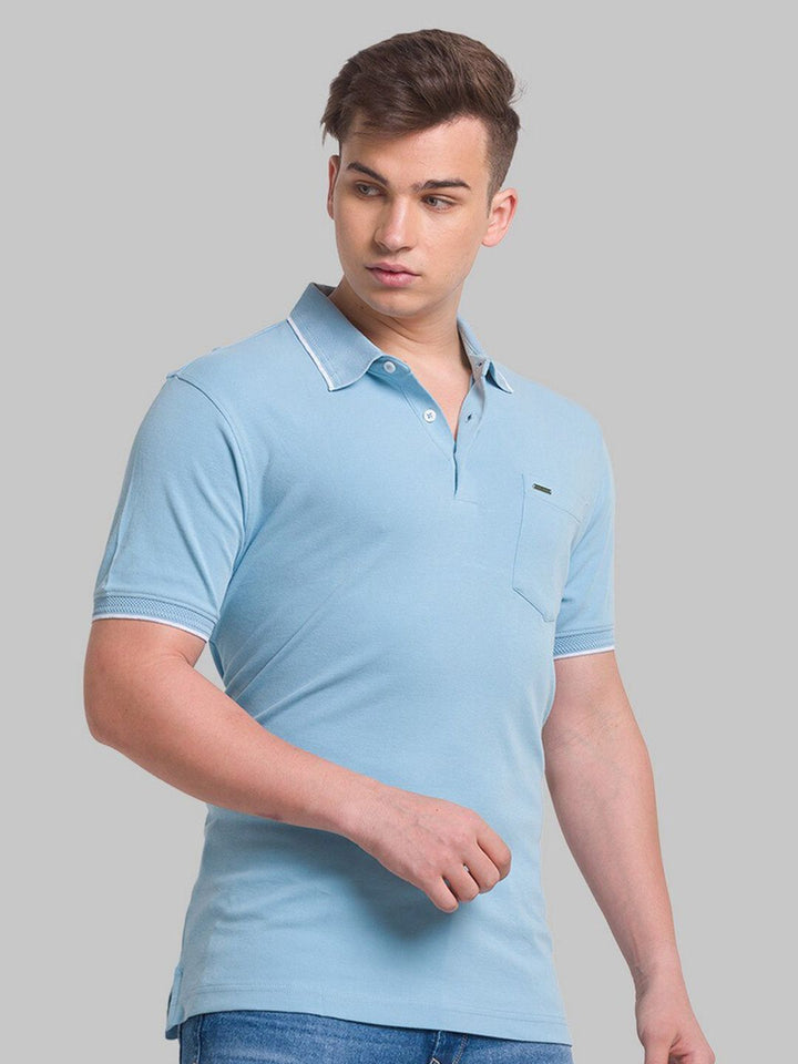 Park Avenue Men Polo Collar Organic Cotton T-shirt