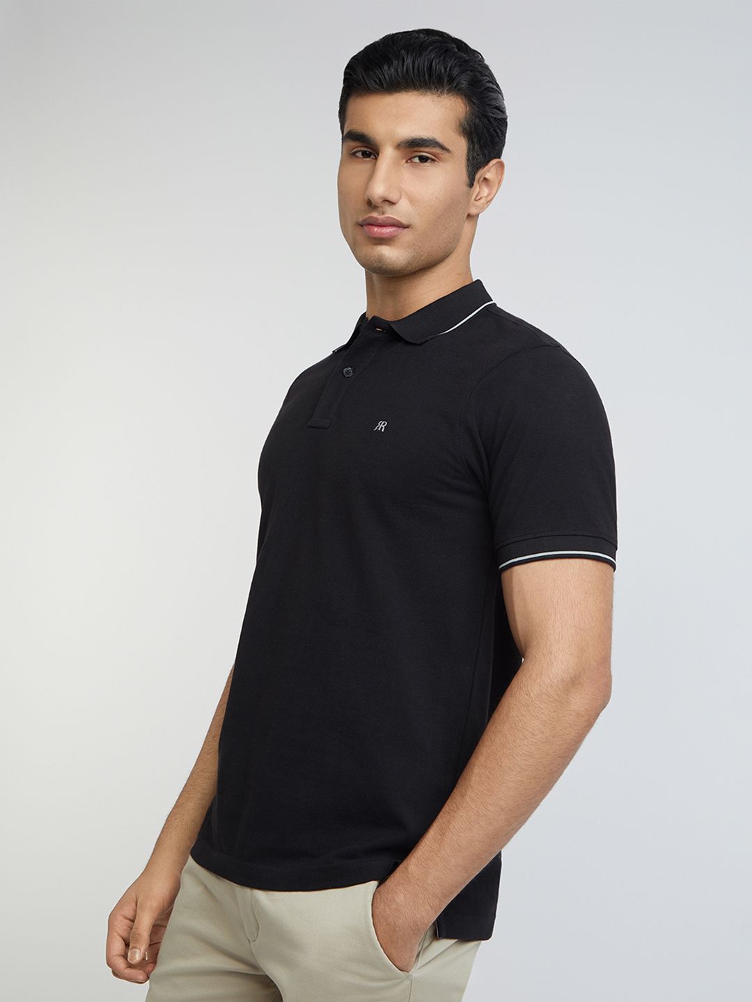 Raymond Pure Cotton Modern Fit Polo Collar T-shirt