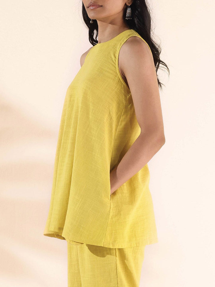 trueBrown Malang Pure Cotton Top & Trouser Co-Ord Set