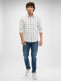 Spykar Men Slim Fit legap menyebar baju kasual kolar