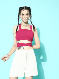 Berrylush Styled Back Crop Top