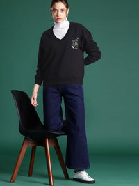 DressBerry Women Solid Sweatshirt