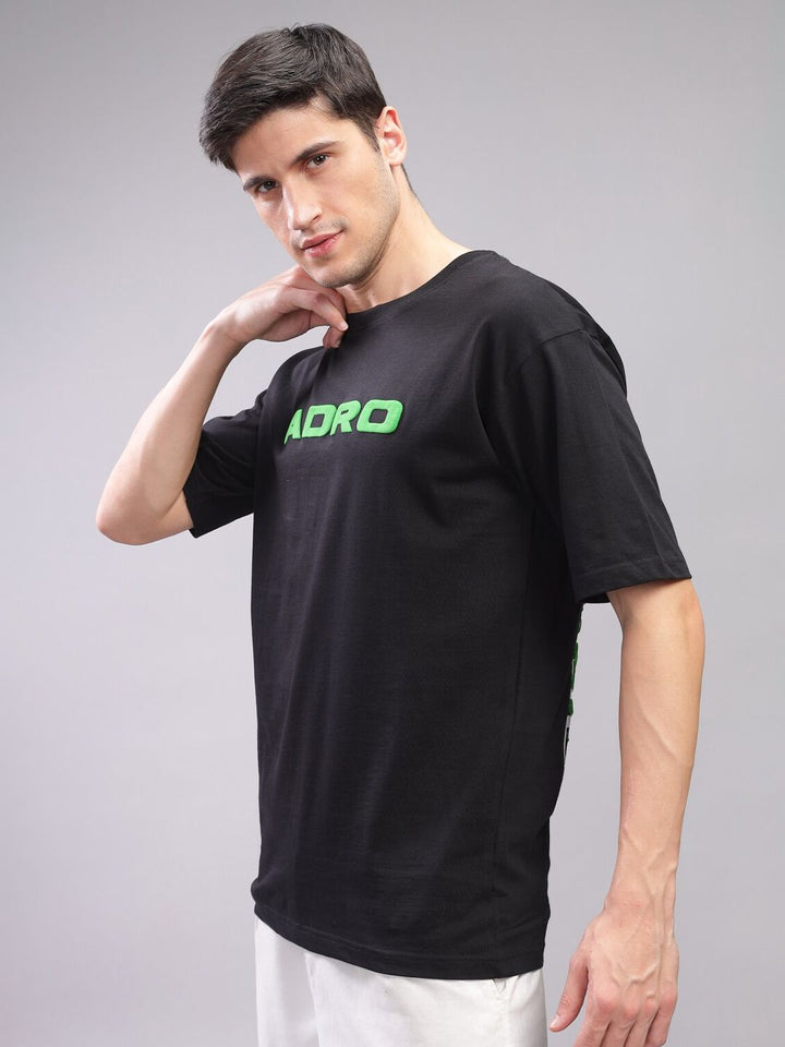 ADRO Men Typography Printed Pockets T-shirt
