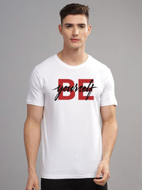 ADRO Men Printed Applique T-shirt