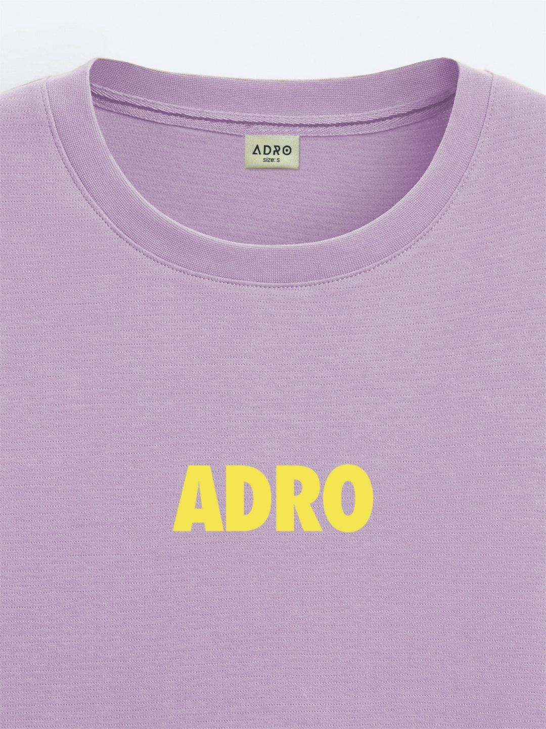 ADRO Men Typography Printed V-Neck Extended Sleeves Raw Edge T-shirt