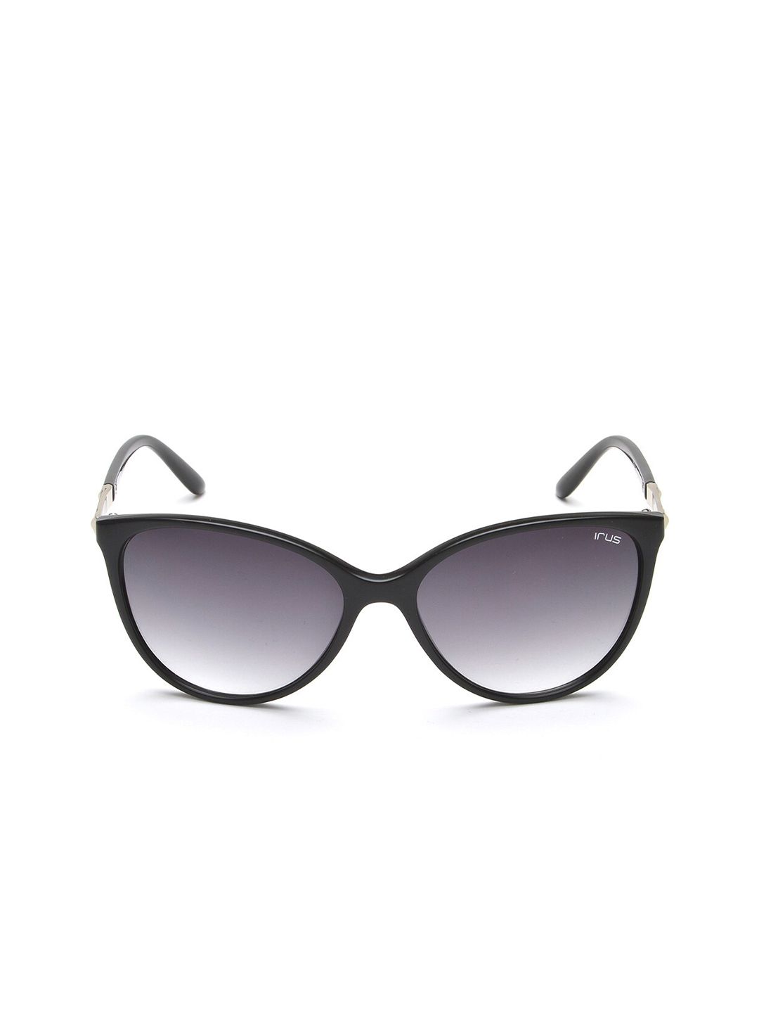 Irus oleh lensa wanita idee & cermin mata hitam cateye dengan lensa dilindungi UV IRS1194C1SG