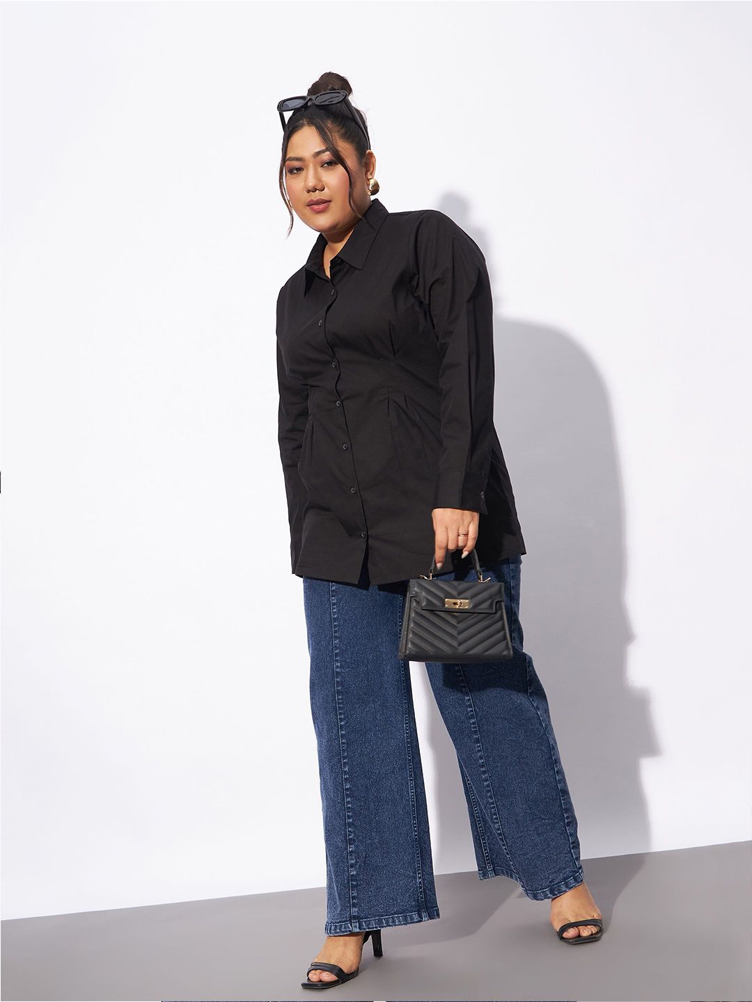 SASSAFRAS Curve Plus Size Pure Cotton Casual Shirt