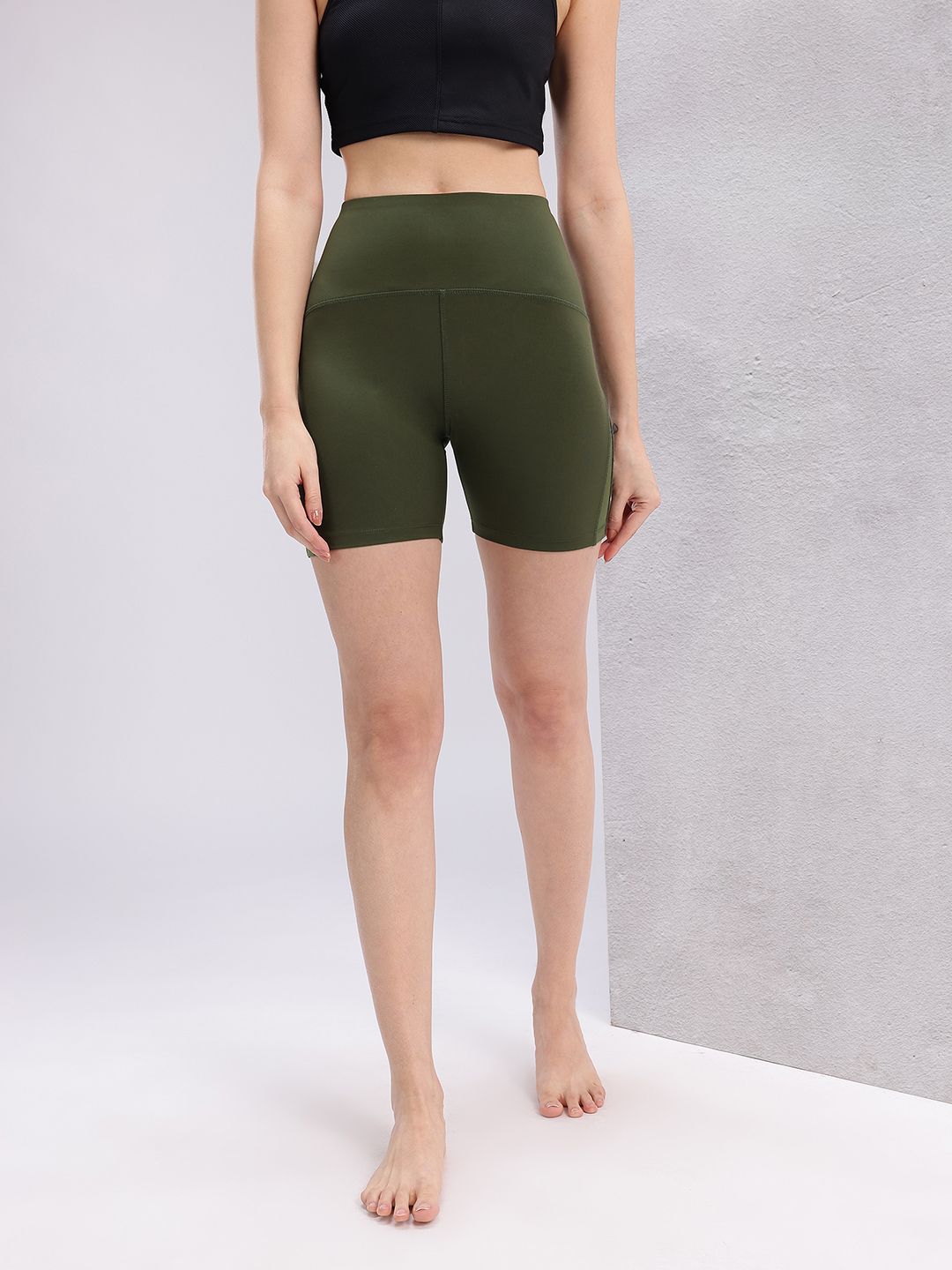 HRX by Hrithik Roshan Mid-Rise Rapid-Dry Yoga Shorts