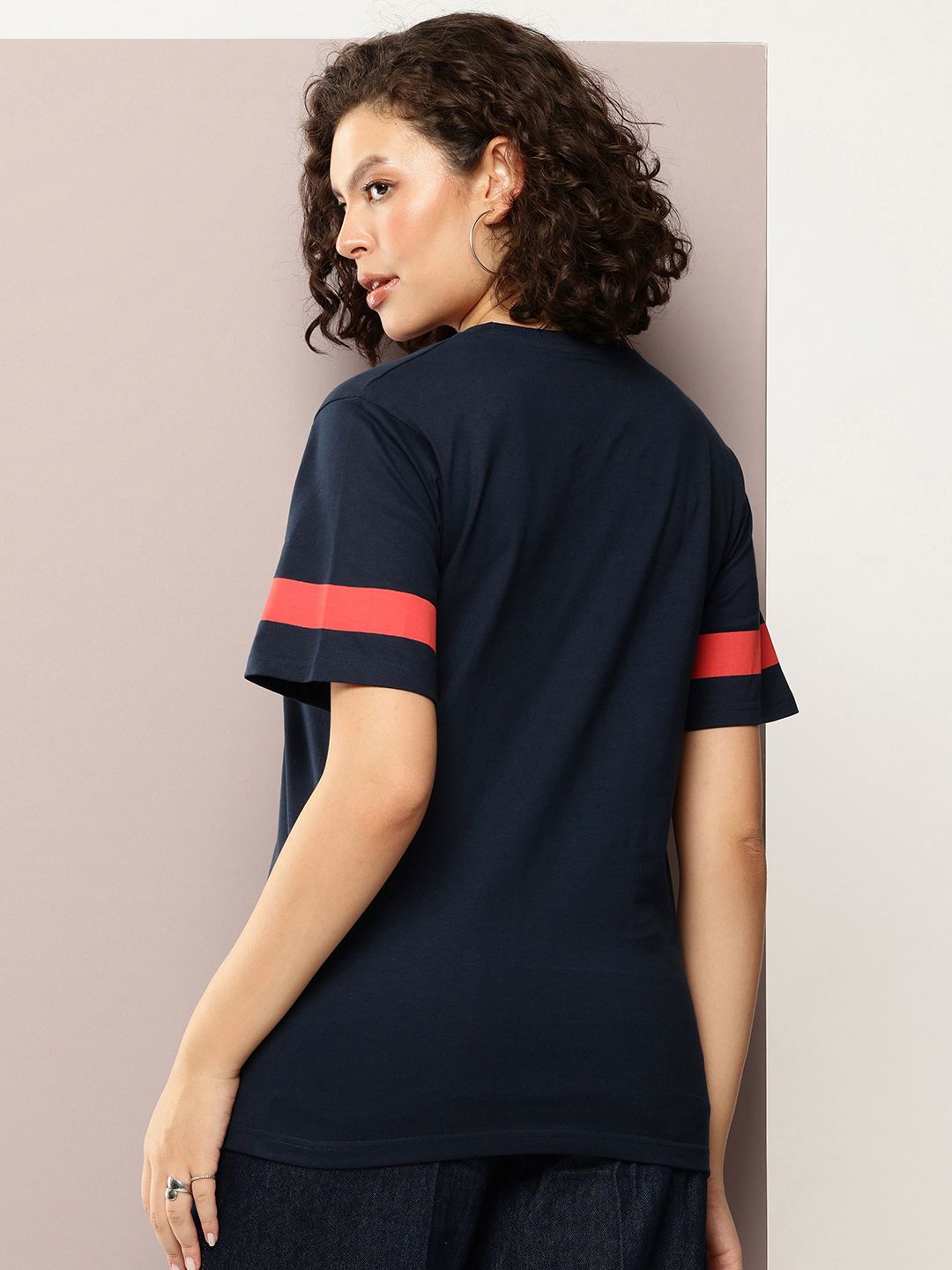 DILLINGER Women Oversized Printed Crew Neck Tshirt