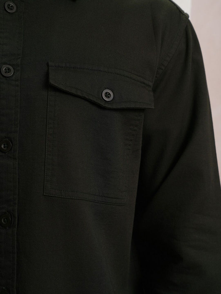 LOCOMOTIVE Premium Dobby Textured Utility Pocket Overshirt