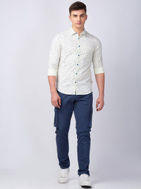 SPYKAR Men Classic Slim Fit Printed Casual Cotton Shirt