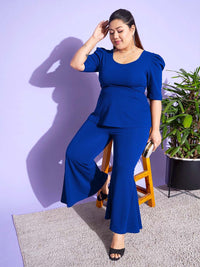 SASSAFRAS Curve Peplum Top & Kick Pleated Trouser Co-Ords