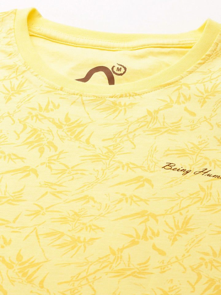 Being Human Tropical Printed Pure Cotton T-shirt