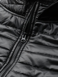 SASSAFRAS Women Black Solid Cropped Puffer Jacket