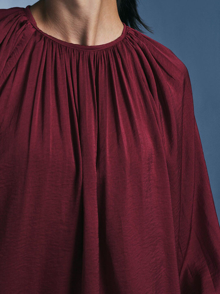AND Raglan Sleeves Gathered A-Line Top