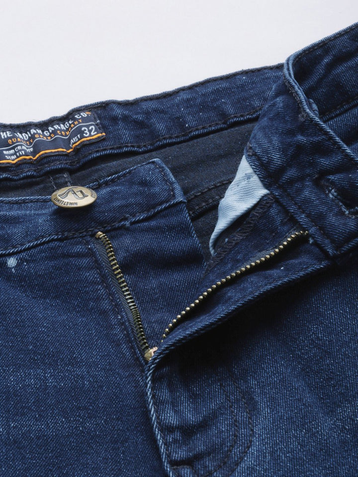 The Indian Garage Co Men Highly Distressed Light Fade Stretchable Jeans