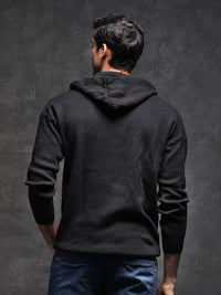 RARE RABBIT Men Zarr Slim Fit Hooded Sweatshirt