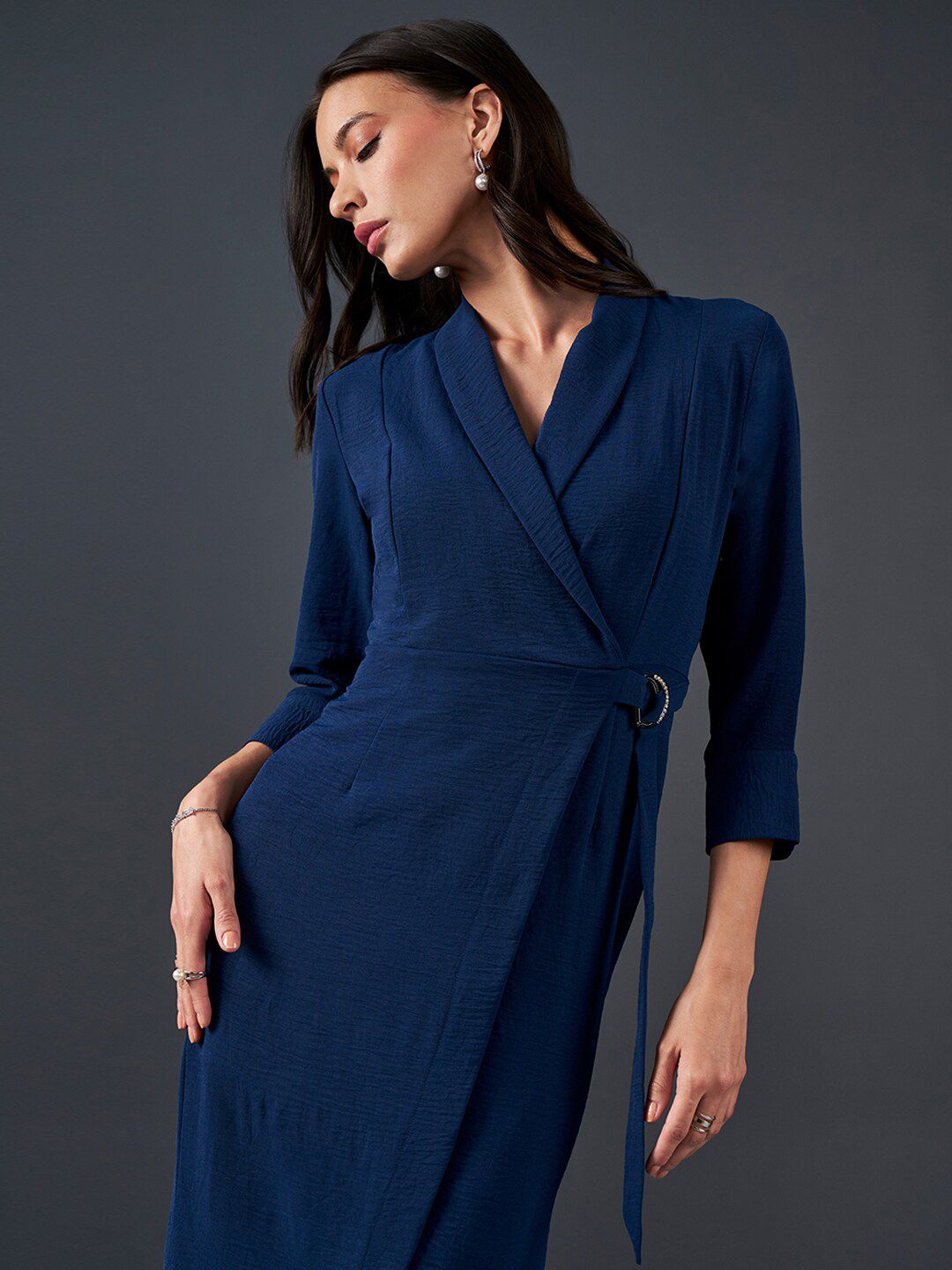 AND V-Neck Sheath Dress