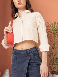 DressBerry K-Chic Pinstripes Crop Shirt
