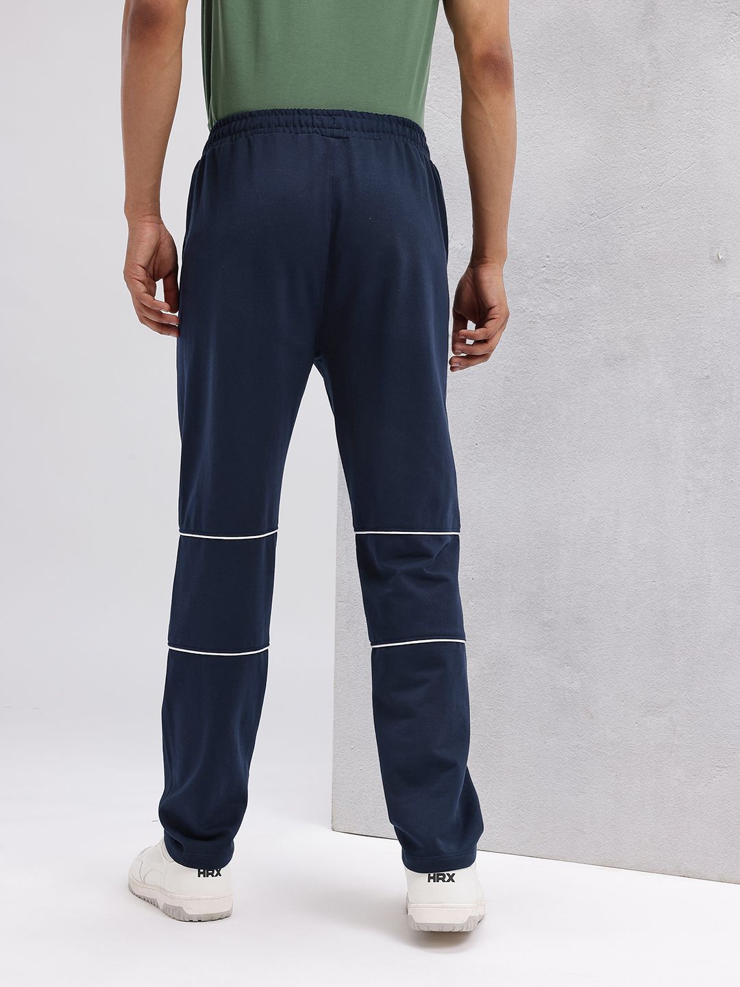 HRX by Hrithik Roshan Men Mid-Rise Paneled Lifestyle Track Pants