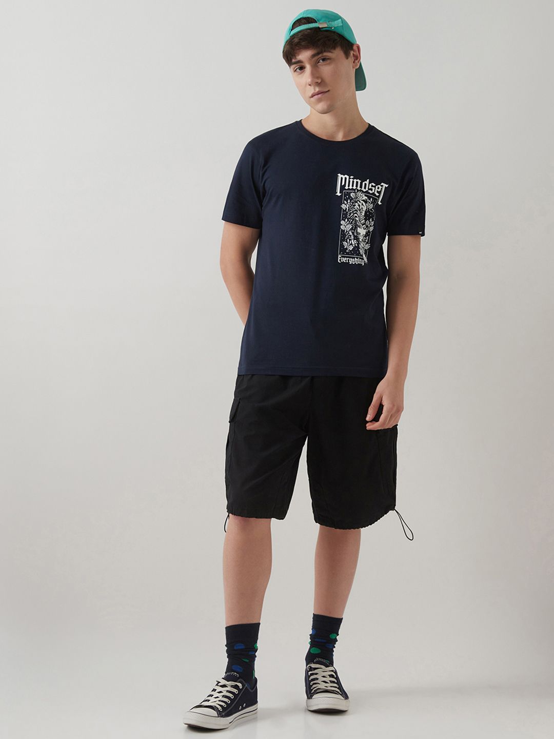 Bewakoof Men Graphic Printed Round Neck Pure Cotton T-shirt