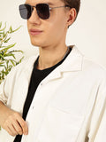 Thomas Scott Men Premium Cuban Collar Textured Casual Shirt