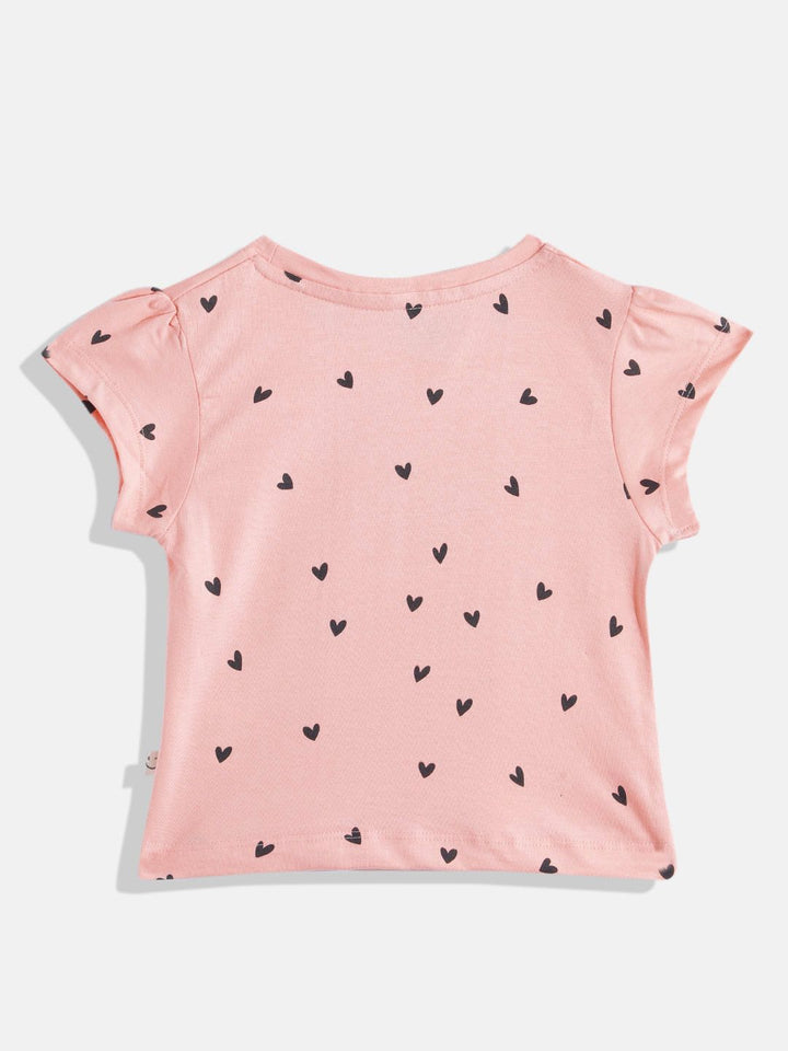 Happy Faces Girls Typography Print Pure Cotton T-shirt