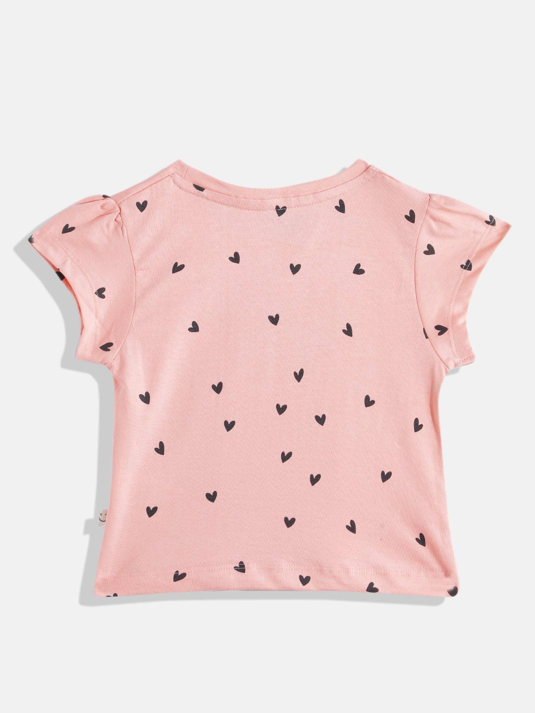 Happy Faces Girls Typography Print Pure Cotton T-shirt