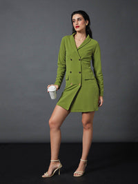 SASSAFRAS worklyf Shawl Collar Blazer Dress
