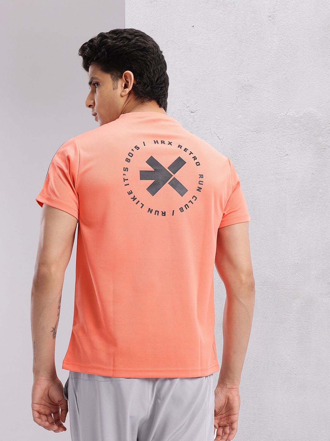 HRX by Hrithik Roshan Men Printed Rapid-Dry Running T-shirt
