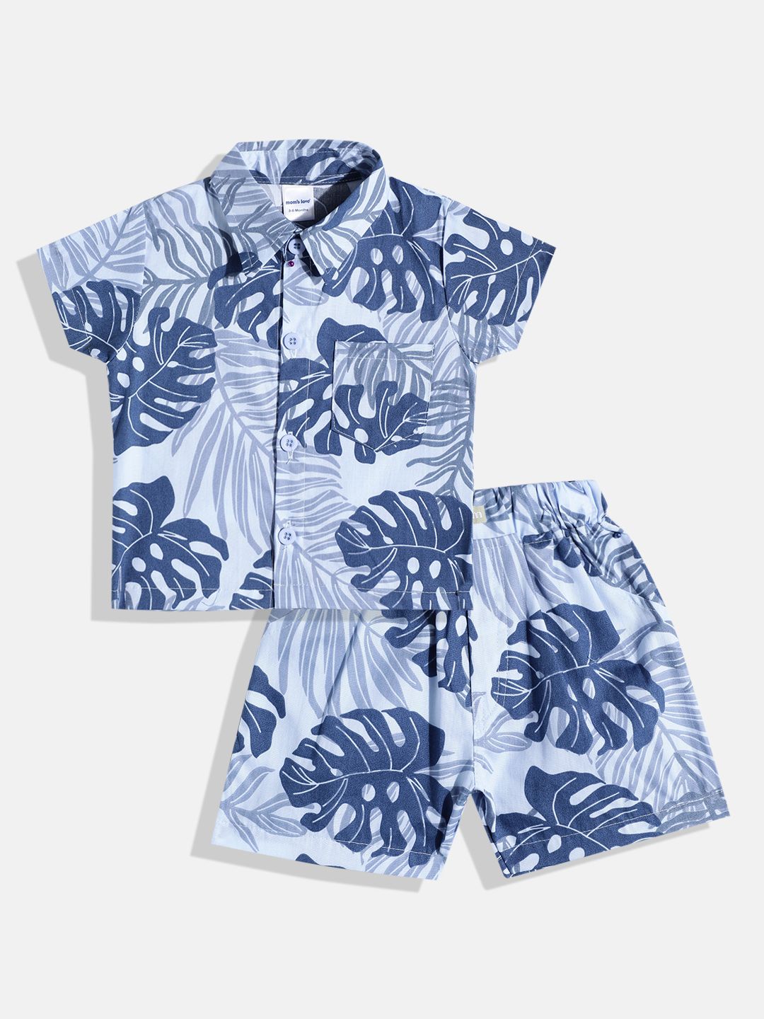 Moms Love Infant Boys Tropical Printed Pure Cotton Clothing Set