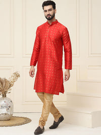 SOJANYA Kurta Kolar Mandarin Rekaan Tenun Geometrik