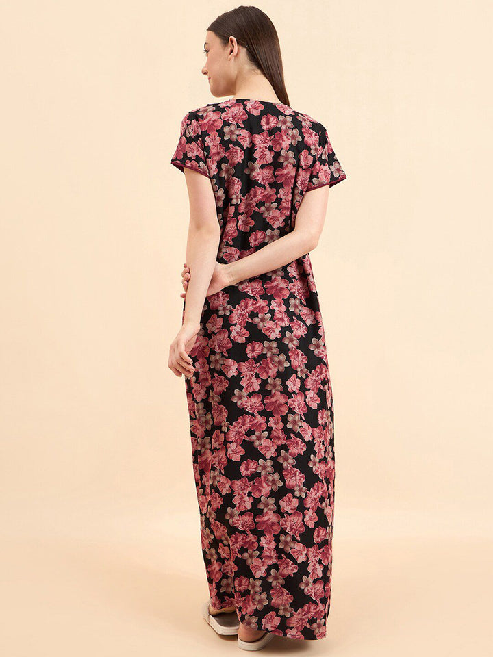 Sweet Dreams Printed Pure Cotton Maxi Nightdress