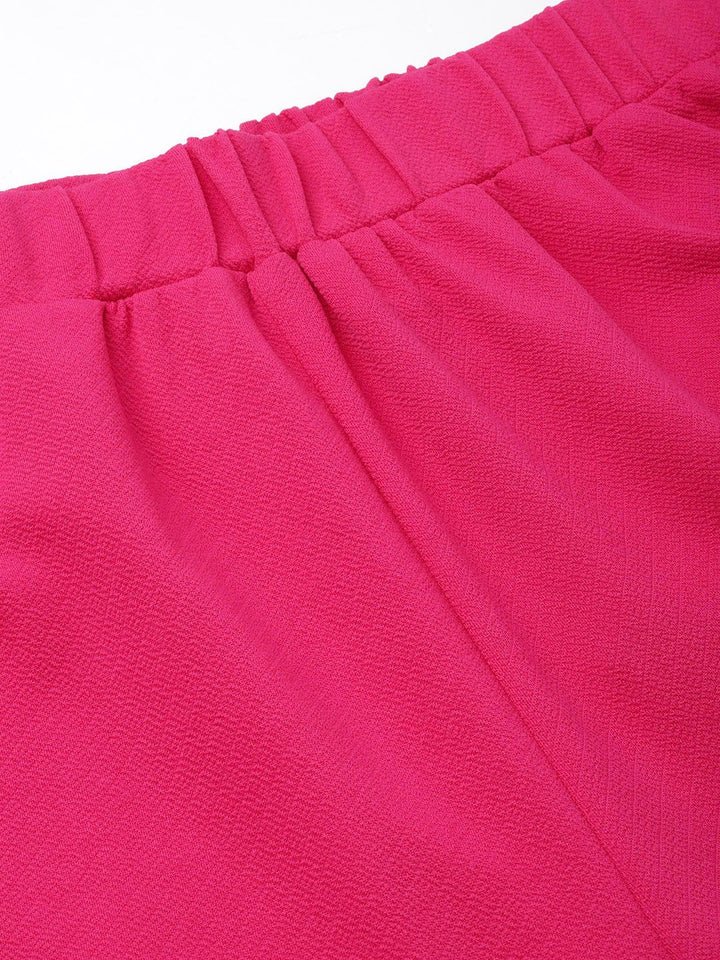 DressBerry Women Vibrant Vividness Self Design Trousers