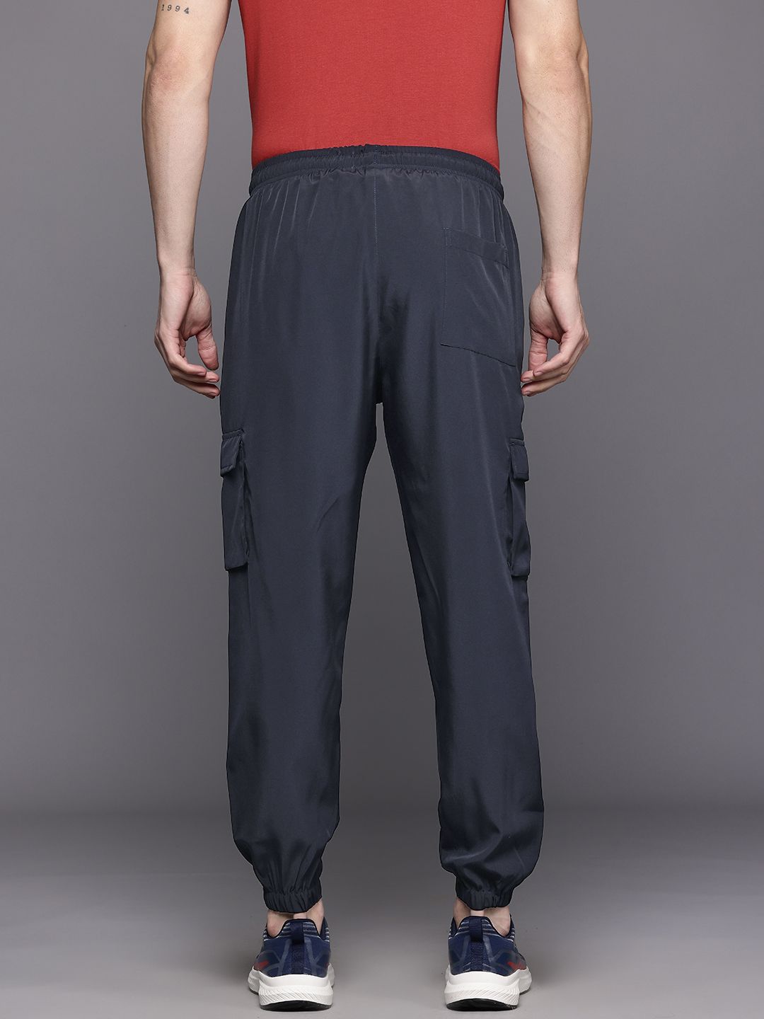 HRX by Hrithik Roshan Men Side Stiped Lifestyle Reflective Cargo-Style Jogger