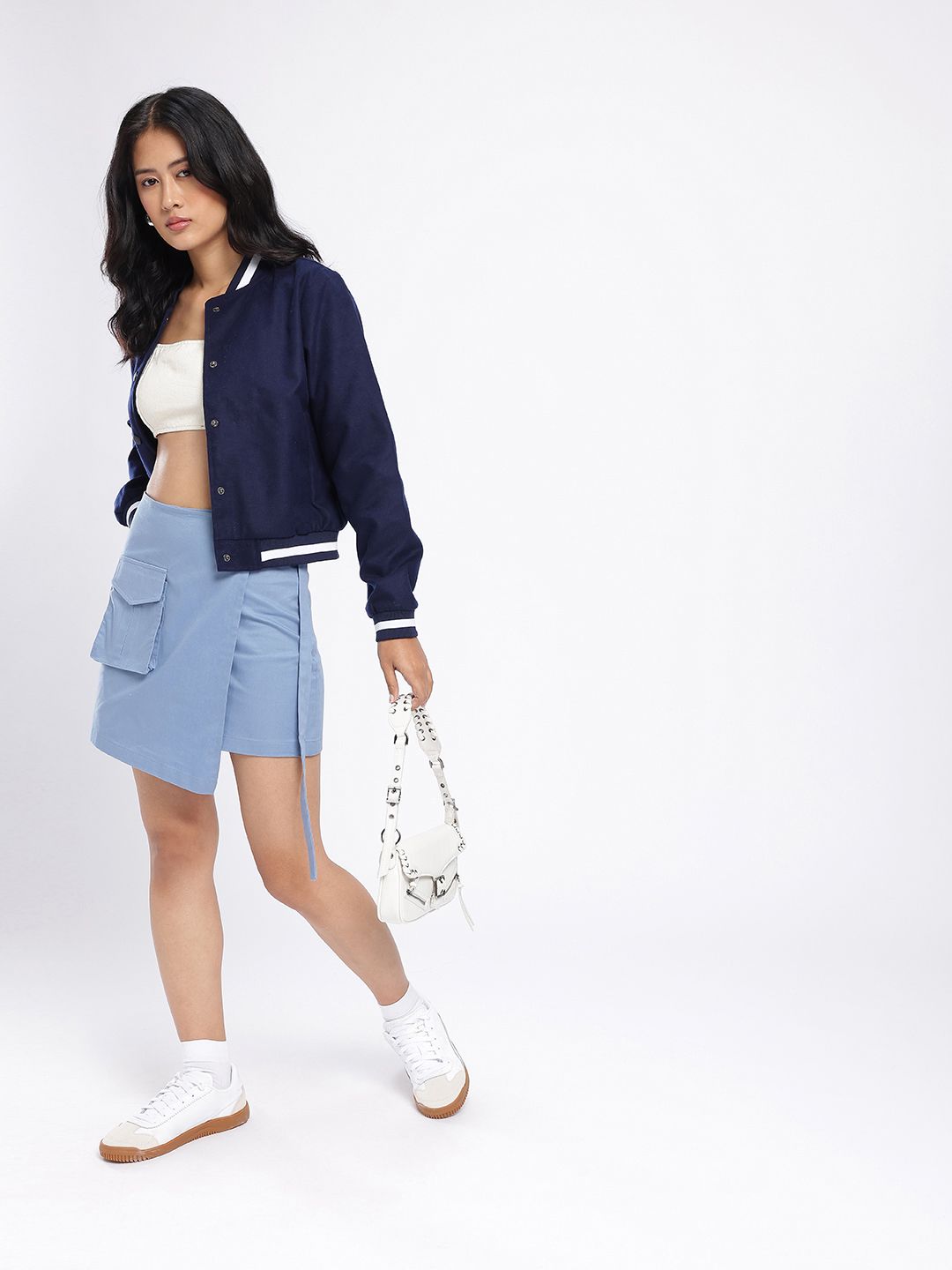 DressBerry Street Cool Mini Wrap Skirt