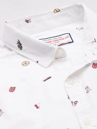 The Indian Garage Co Men Slim Fit Opaque Printed Casual Shirt